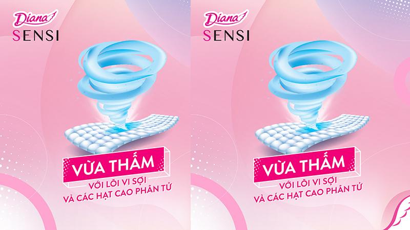 Diana Sensi vừa thấm với lỗi vi sợi và các hạt cao phân tử