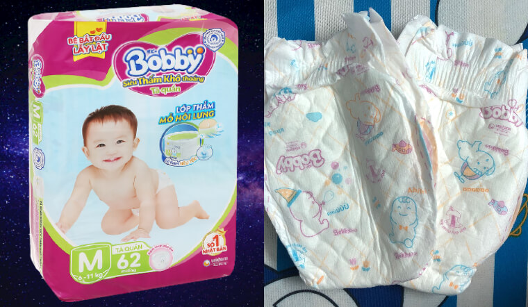 Chăm sóc bé yêu tã quần Bobby Lõi nén thần kỳ 3mm