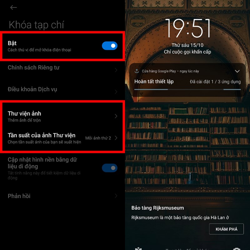 Cách tạo khóa tạp chí trên Xiaomi 11 Lite 5G NE cực kì độc đáo