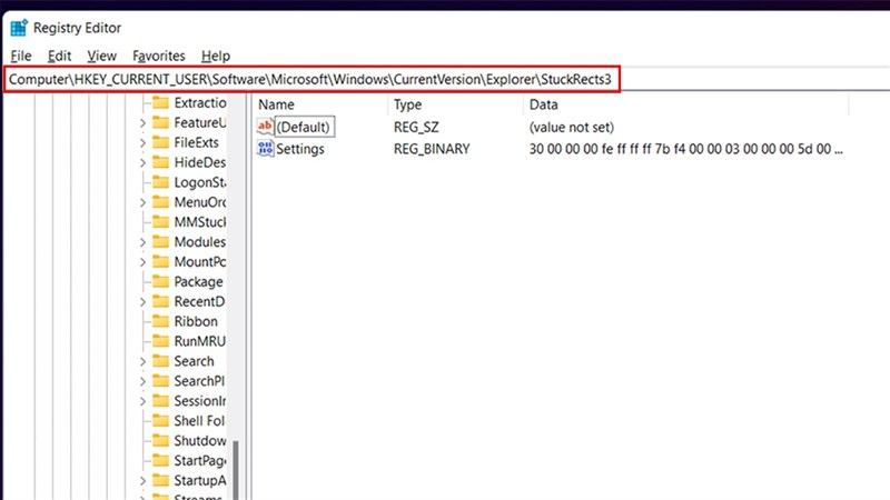 Cách thay đổi vị trí thanh Taskbar trên Windows 11
