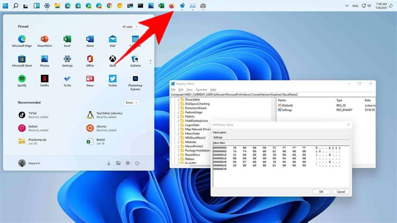 Cách thay đổi vị trí thanh Taskbar trên Windows 11 Cách thay đổi vị trí thanh Taskbar trên Windows 11
