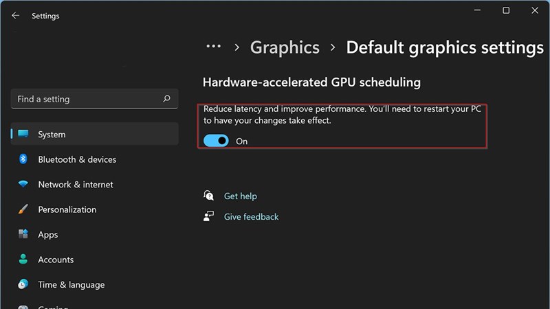 Cách bật tính năng Hardware-Accelerated GPU Scheduling Windows 11