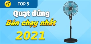 Top 5 quạt đứng bán chạy nhất năm 2021 tại Điện máy XANH