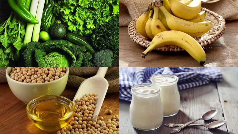Các món ăn khuyến khích: Ngũ cốc nguyên hạt, rau cải, trái cây