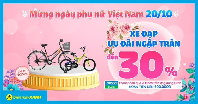 Tâm lý hiểu đúng ý Nàng - Top 5 Xe đạp giảm SỐC đến 30%, trả chậm 0% lãi suất, quà siêu xịn
