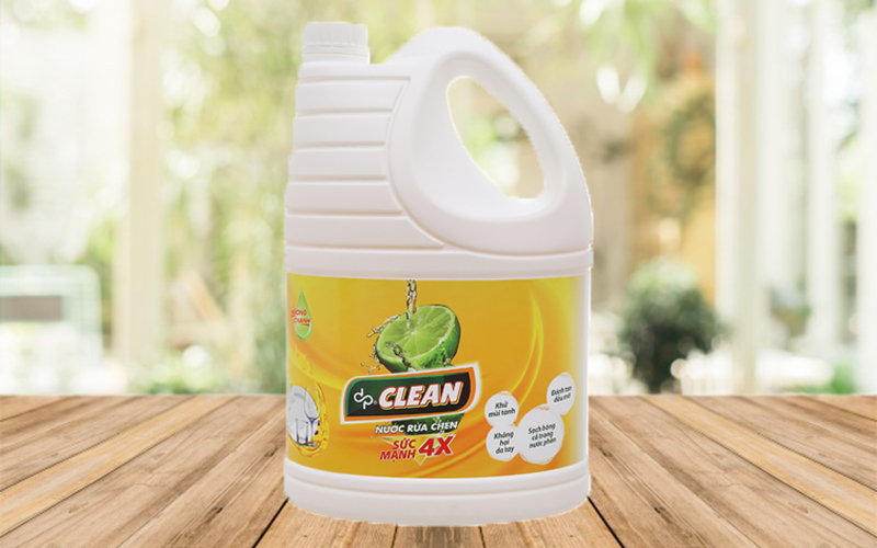 Nước rửa chén dp CLEAN sức mạnh 4X hương chanh