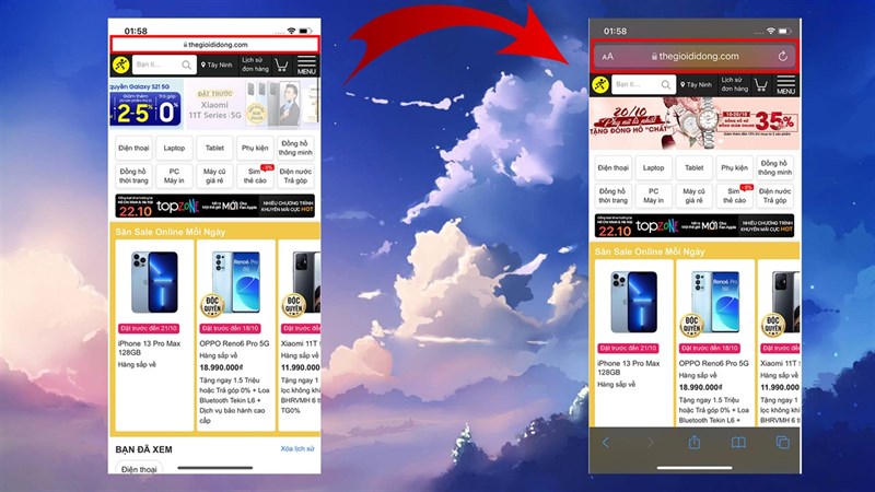 cách tắt thanh địa chỉ Safari tự động đổi màu trên iOS 15 cách tắt thanh địa chỉ Safari tự động đổi màu trên iOS 15