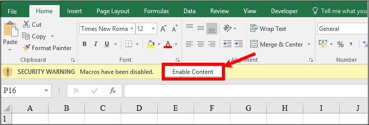 Cách gỡ bỏ chế độ read only trong Excel đơn giản nhất > Tắt Enable Editing
