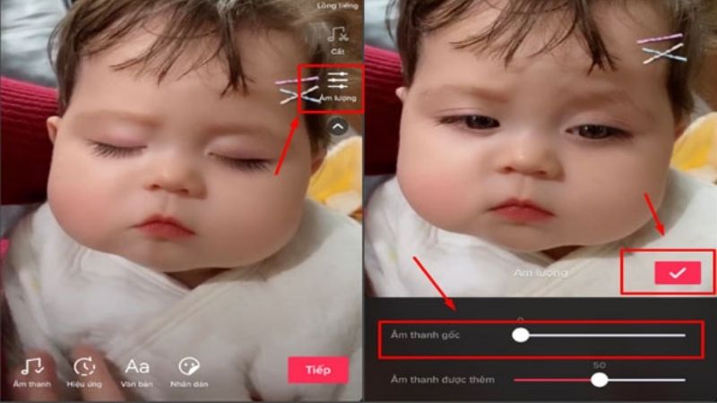 Turn off original sound and add music to TikTok video