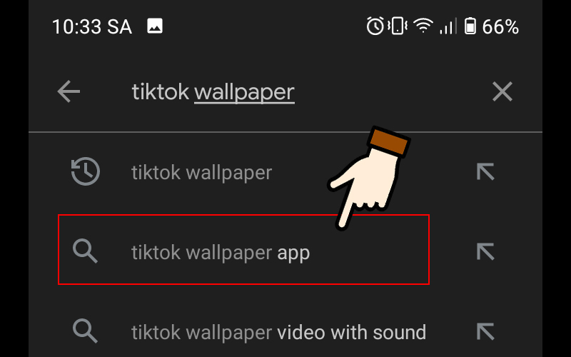 tìm từ khóa tiktok wallpaper app