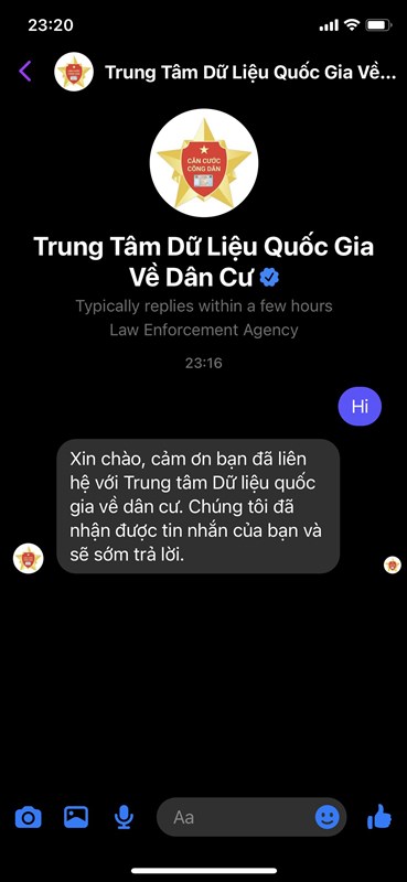 Cách phản ánh khi chưa nhận được CCCD