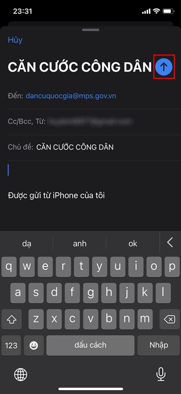 Cách phản ánh khi chưa nhận được CCCD