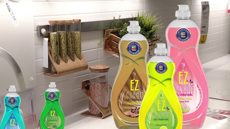 Các loại nước rửa chén của thương hiệu Ez Clean