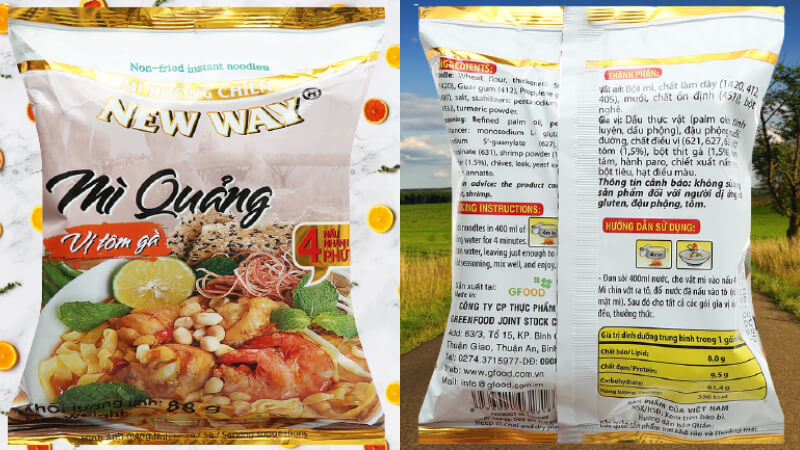 Mì quảng Newway vị tôm gà