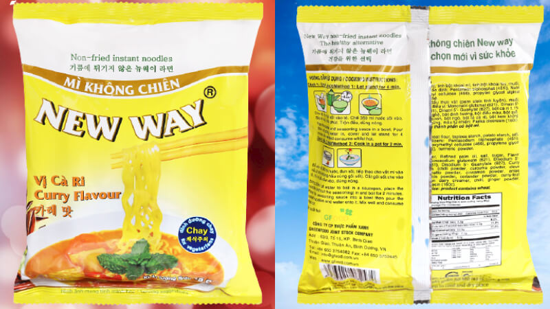 Mì không chiên New Way Cà Ri