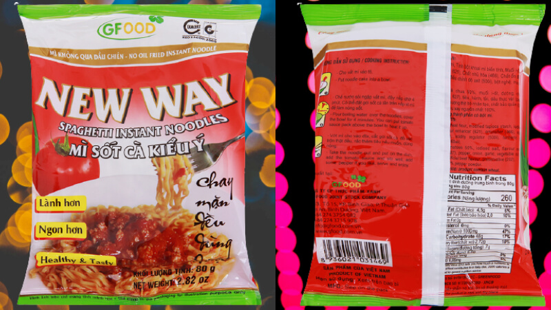 Mì không chiên New Way sốt cà