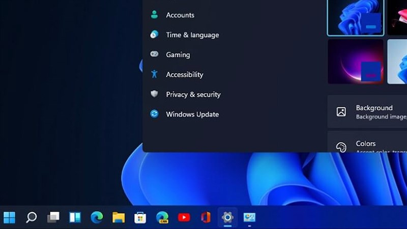 Cách di chuyển các icon thanh Taskbar sang lề bên trái trên Windows 11