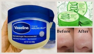 Đánh bay mụn đầu đen ở mũi chỉ với hỗn hợp gel nha đam và Vaseline