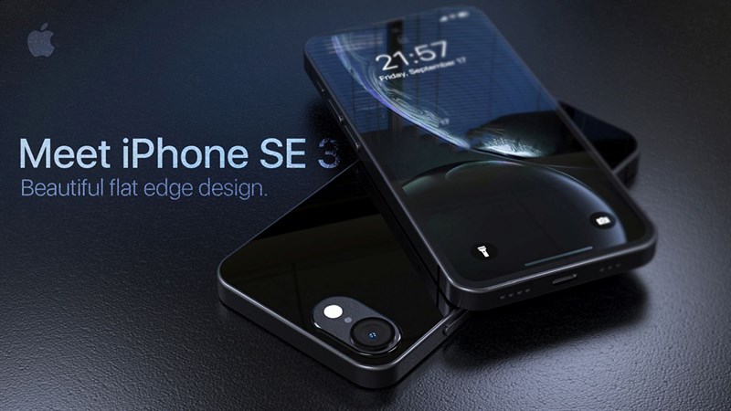 iPhone SE 3 xuất hiện trong bản concept mới: Thiết kế giống dòng iPhone 12, Touch ID nhúng vào phím nguồn, chạy chip A15 và...