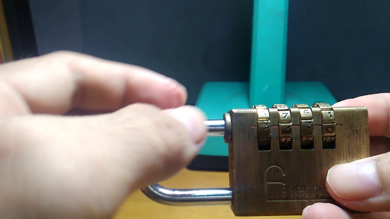 Unlocking a stuck digital padlock when you forget the password