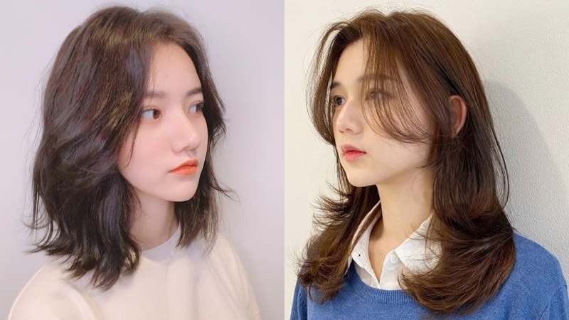 Những mẫu tóc mullet layer nữ mái bay cực kỳ thời trang