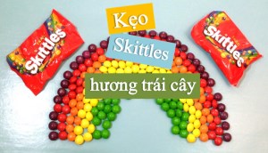 Thưởng thức hương vị ngọt ngào, đầy màu sắc với các loại kẹo Skittles