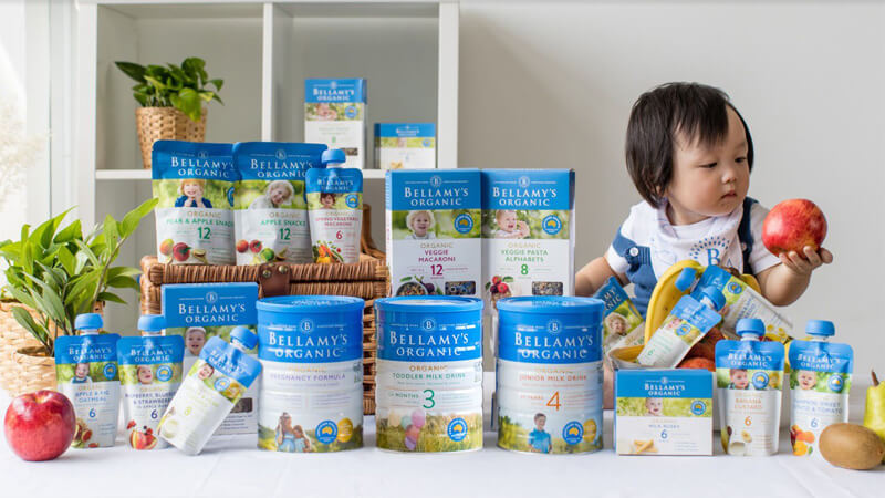 Bột ăn dặm đến từ thương hiệu số 1 tại Úc Bellamy’s Organic