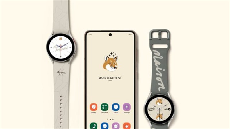 Galaxy Watch 4 và Galaxy Buds 2 phiên bản Maison Kitsuné ra mắt