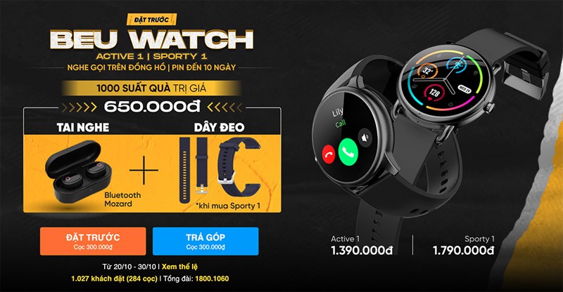 Chỉ sau 2 ngày, BeU Active 1 và Sporty 1 đạt hơn 1.000 khách đặt trước Chỉ sau 2 ngày, BeU Active 1 và Sporty 1 đạt hơn 1.000 khách đặt trước