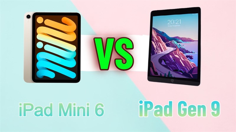 iPad 9 vs ipad mini 6