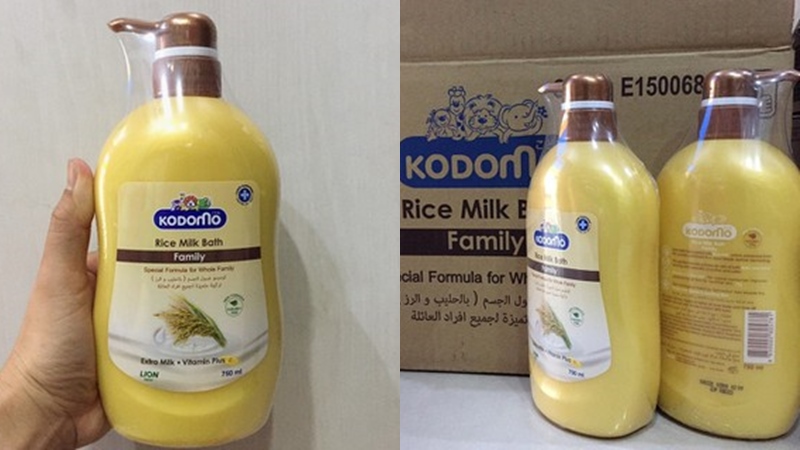 Sữa tắm cho em bé Kodomo tinh chất sữa gạo