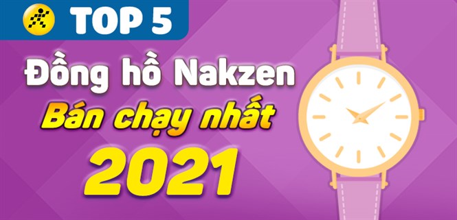 Top 5 đồng hồ Nakzen bán chạy nhất năm 2021 tại Điện máy XANH