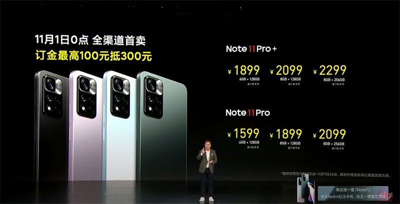 Giá bán của Redmi Note 11 Pro