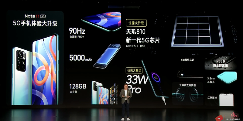 Cấu hình của Redmi Note 11 5G