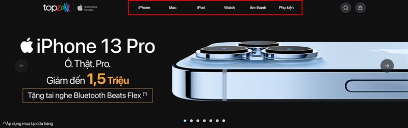 Cách sử dụng các tính năng trên website TopZone Cách sử dụng các tính năng trên website TopZone