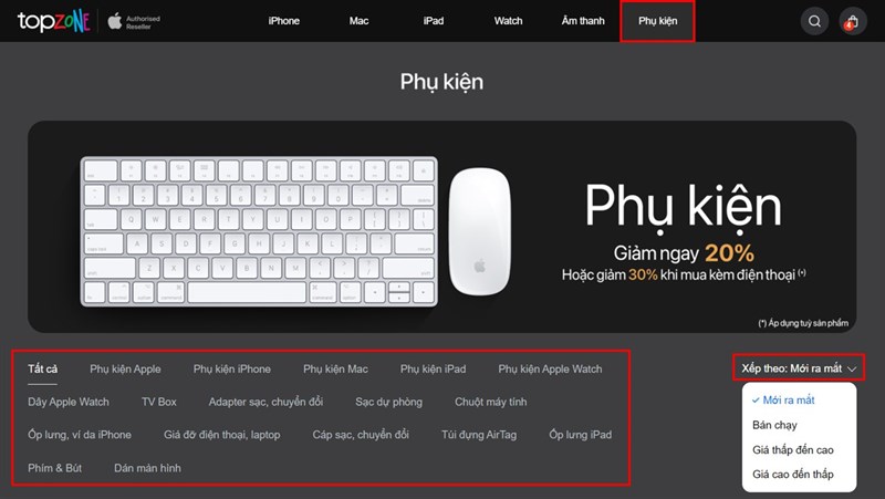 Cách sử dụng các tính năng trên website TopZone Cách sử dụng các tính năng trên website TopZone