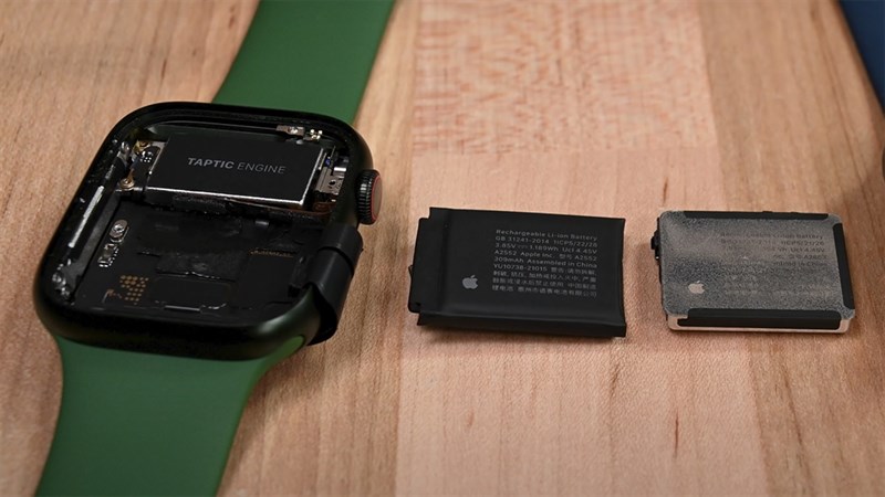 Pin và linh kiện bên trong Apple Watch Series 7