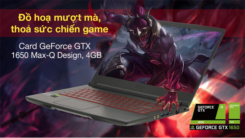 Laptop MSI Gaming GF63 Thin 10SC i7