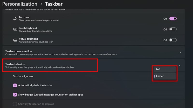 Hướng dẫn cách bo tròn thanh Taskbar trên Windows 11