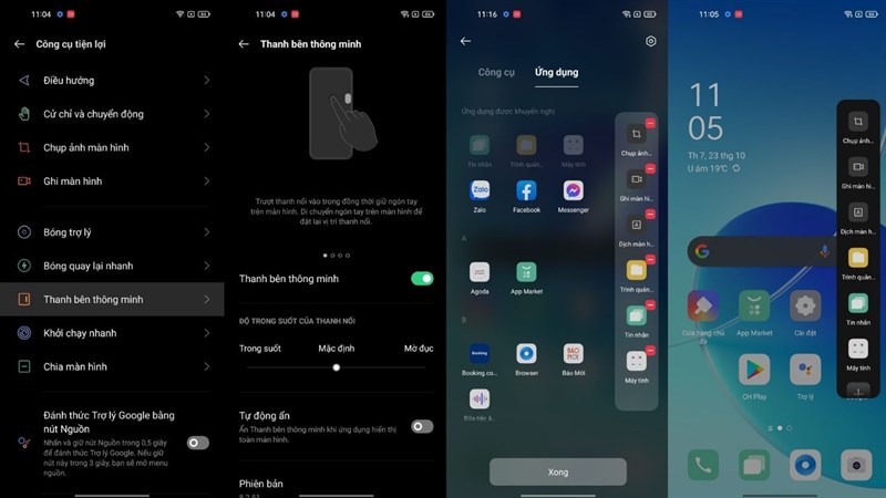 Tính năng Thanh thông minh cho phép truy cập nhanh vào các ứng dụng, tác vụ mà bạn đã lựa chọn, thêm vào trước đó. Tính năng Thanh thông minh cho phép truy cập nhanh vào các ứng dụng, tác vụ mà bạn đã lựa chọn, thêm vào trước đó.