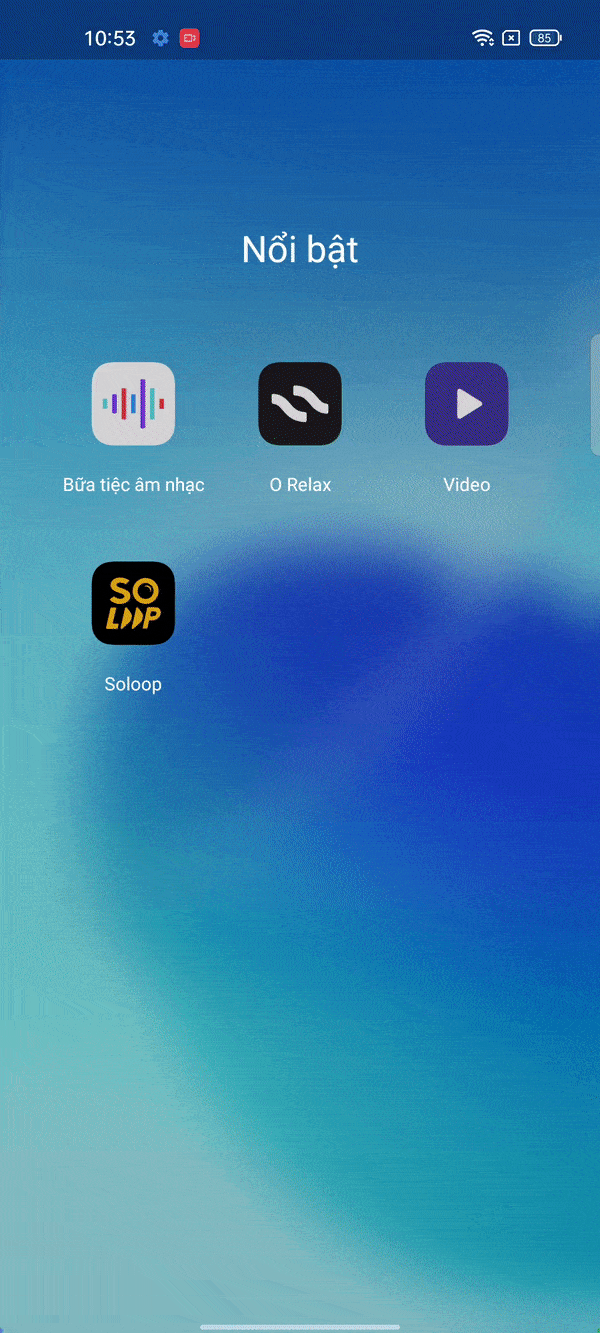 Tính năng thu gọn biểu tượng trên màn hình chính của OPPO Reno6 Pro 5G. Tính năng thu gọn biểu tượng trên màn hình chính của OPPO Reno6 Pro 5G.