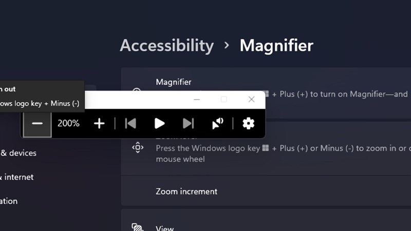 cách thu phóng màn hình trên windows 11