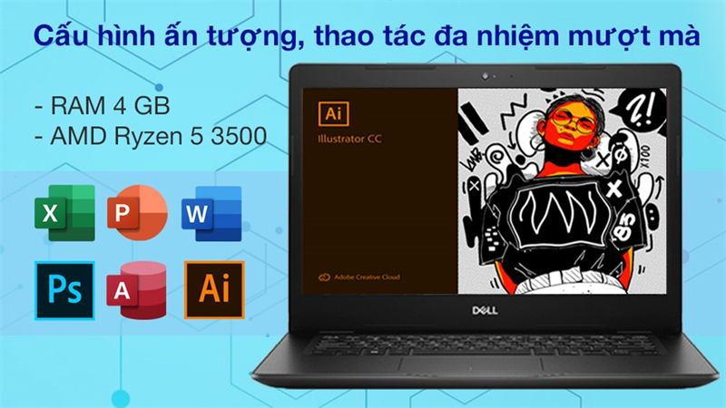 Laptop Dell Vostro 3405 R5 3500U