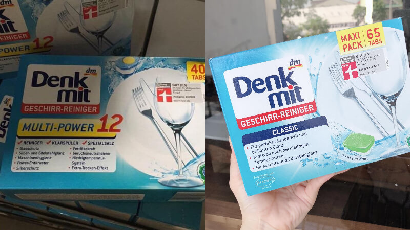 Viên rửa bát Denkmit nhập khẩu và sản xuất từ Đức