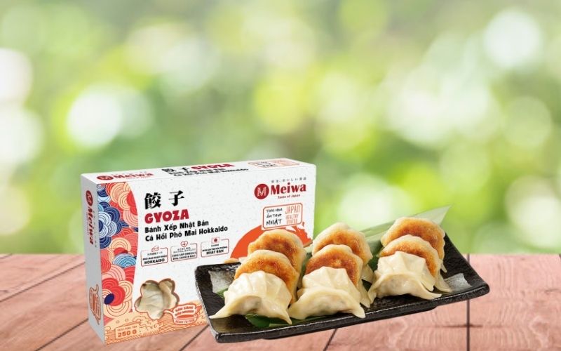 Bánh xếp Nhật Bản nhân cá hồi phô mai Meiwa