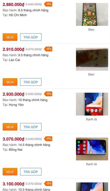 Vsmart Live 4 4GB cũ