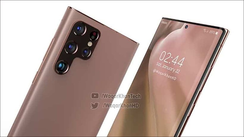 Ảnh render của Galaxy S22 Ultra Ảnh render của Galaxy S22 Ultra