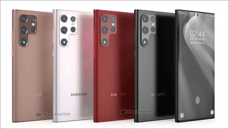 Ảnh render của Galaxy S22 Ultra Ảnh render của Galaxy S22 Ultra