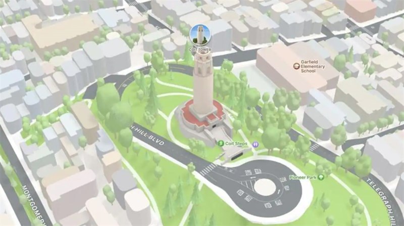 Interactive trên ứng dụng Maps của Apple