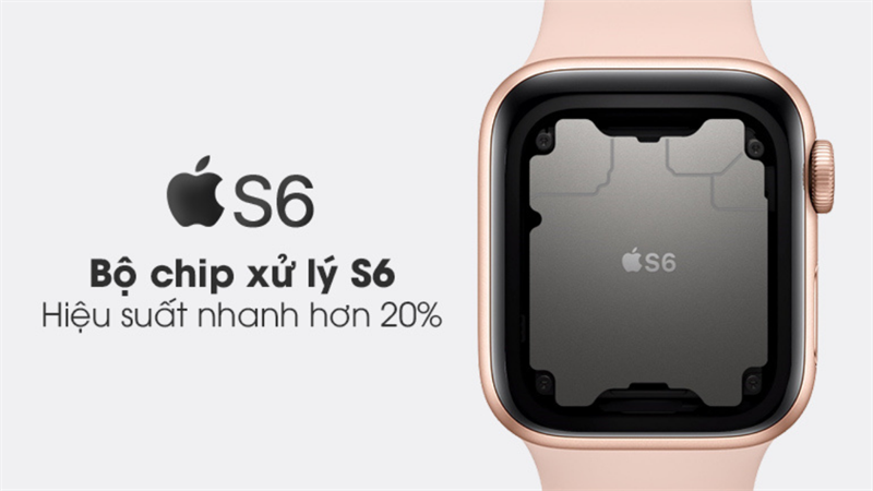 Apple Watch S6 40mm viền nhôm dây cao su